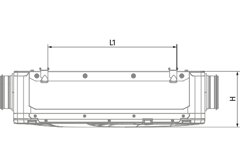 Blauberg Reneo D 180 L S14 - Dimensions