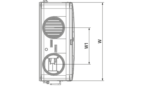 Blauberg Reneo D 180 L S14 - Dimensions