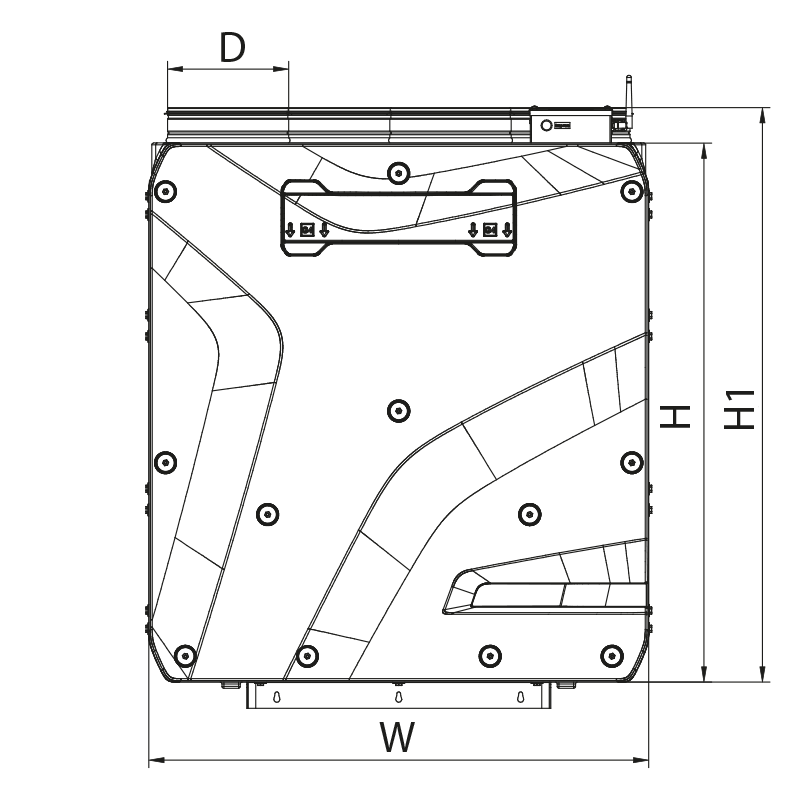 Blauberg Reneo SE 550 L S21 - Dimensions