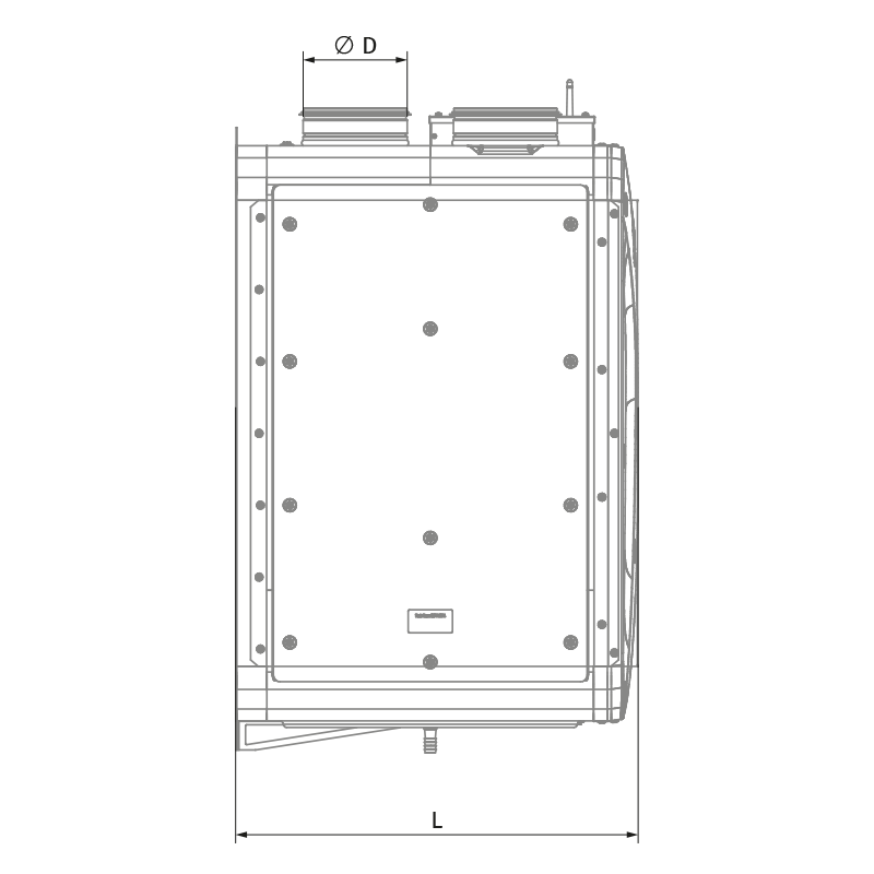 Blauberg Reneo S 351-E L S14 - Dimensions