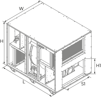Blauberg BlauAIR RH 5000 - Dimensions