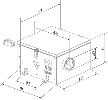 Blauberg Iso-RB EC 160 - Dimensions