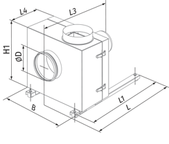 Blauberg Iso-K 450 4E - Dimensions