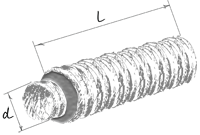 Blauberg BlauFlex Iso N 102/7.6 - Dimensions