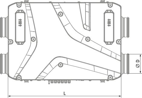 Blauberg Reneo D 180 L S14 - Dimensions