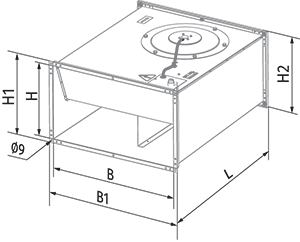 Blauberg Box 70x40 4D - Dimensions