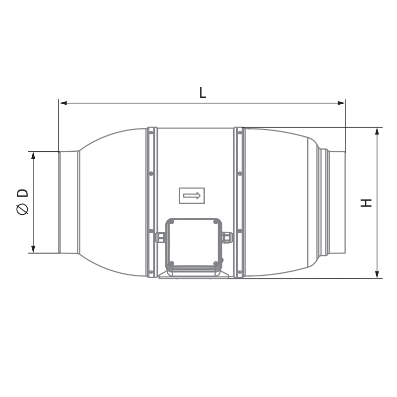 Blauberg Iso-Mix EC 315 G1 - Dimensions