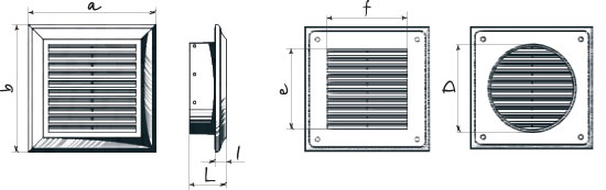 Blauberg Decor 180x180s - Dimensions