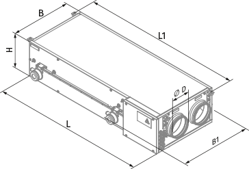 Blauberg KOMFORT EC DBE 300-Е R S21 DTV - Dimensions