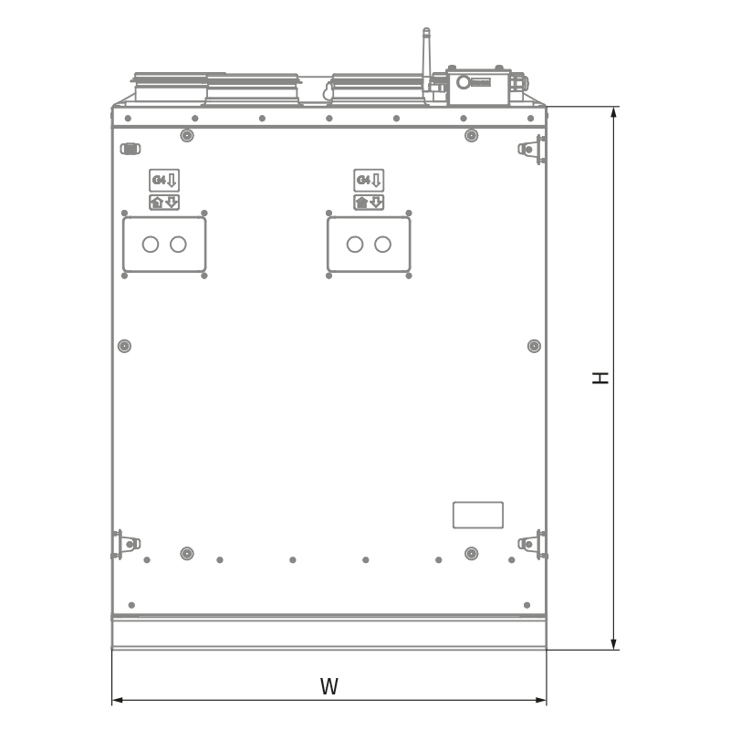Blauberg KOMFORT Roto EC SKES 202 R S21 - Dimensions