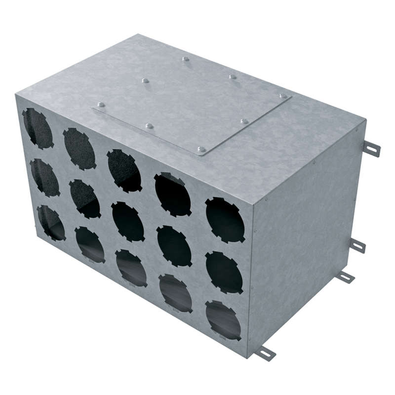 Series Blauberg Metal air distribution boxes 90 mm - System 90 - Radial ductwork