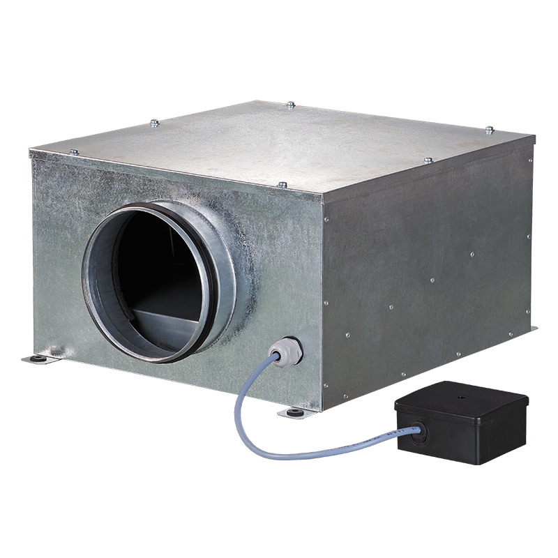 Blauberg Iso-B 200 max - Centrifugal inline fans with backward curved blades in sound-insulated casings