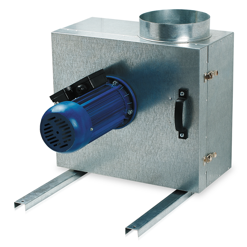 Blauberg Iso-K 450 4E - Kitchen inline fans in sound-insulated casings with operational temperature of 120 °C