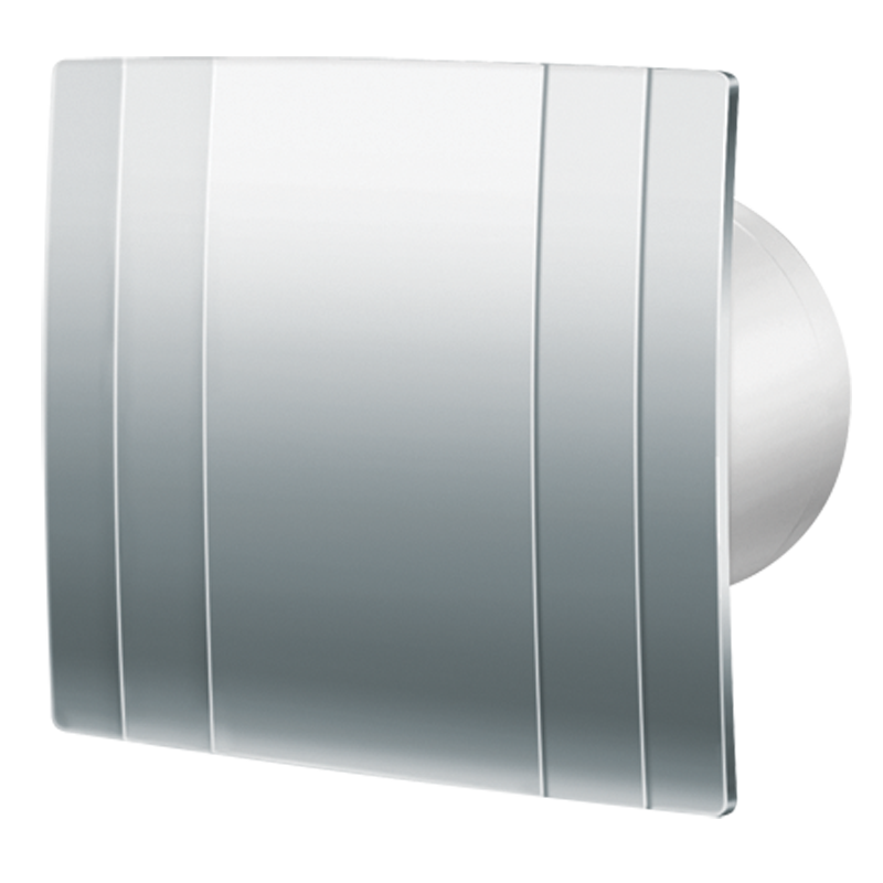 Blauberg Quatro Hi-Tech Chrome 100 SH - Extract fans with decorative front panel