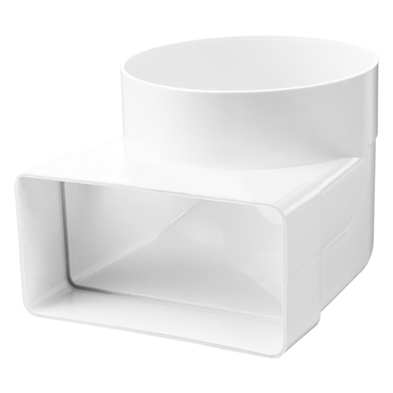 Series Blauberg BlauPlast US-90° - Flat duct - Plastic ductwork