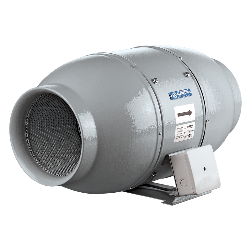 Blauberg Iso-Mix 250 T - Mixed-flow inline fans in sound-insulated casings