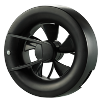 Classic axial fans - Residential wall fans - Blauberg O2 black